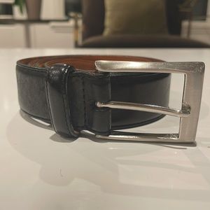 Black Cole Haan Leather Belt 36